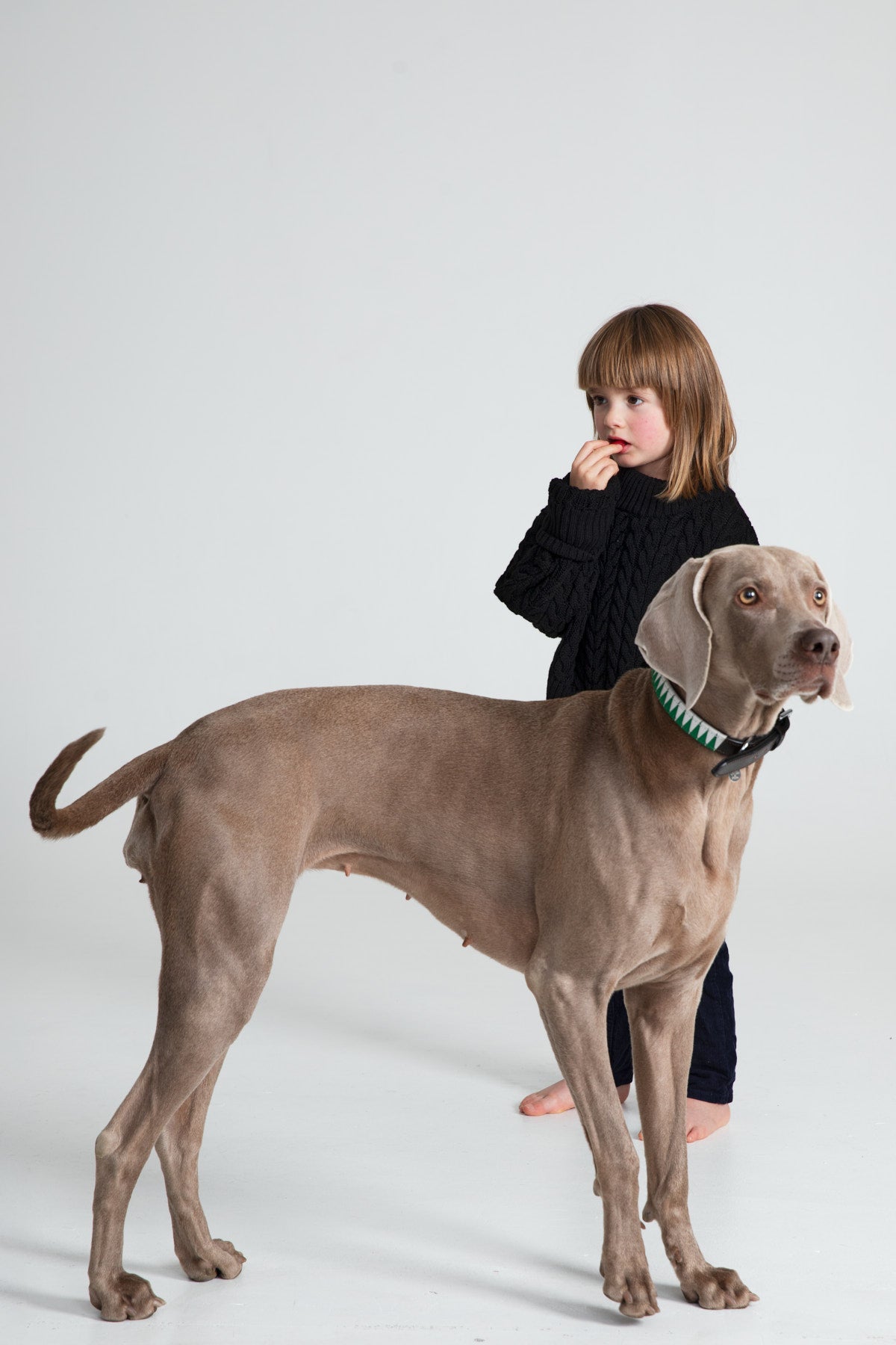 Childrens cable knitted sweater - Navy