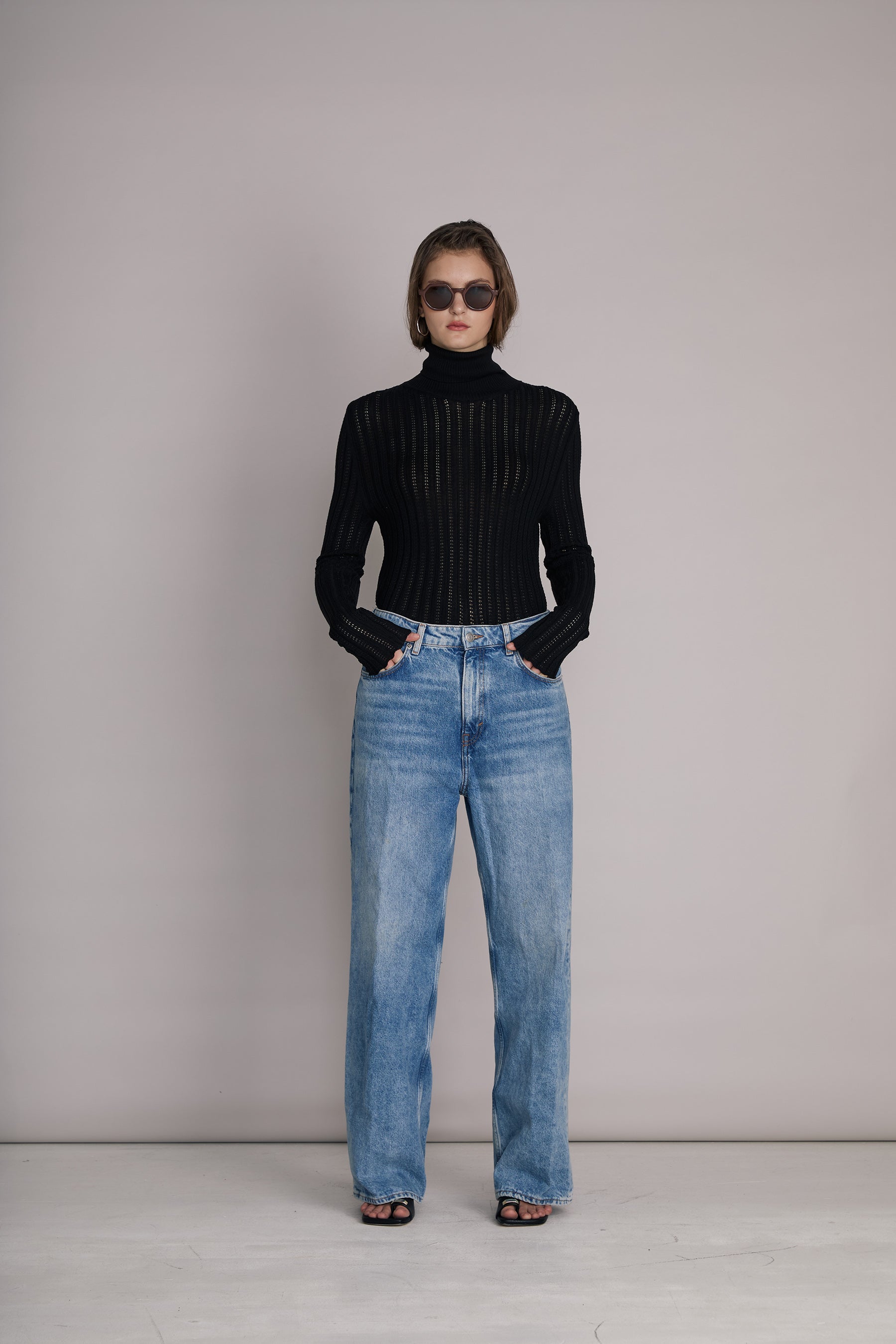 Dolly Pointelle Knit Polo